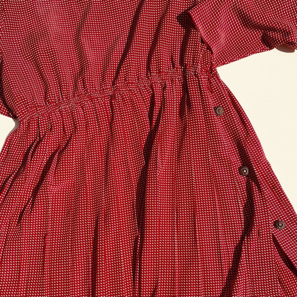 VTG Leslie Fay pleated midi dress